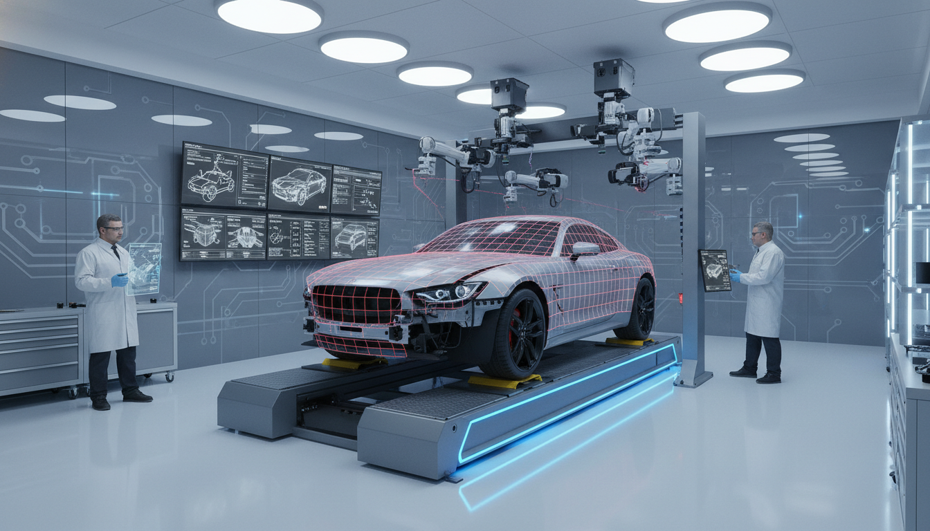 Frame Straightening in Progress